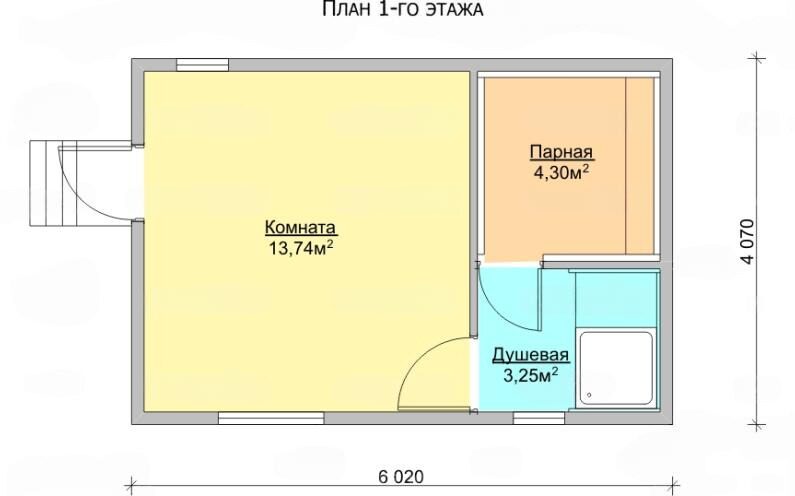 Баня брусовая и каркасная 6х4 2